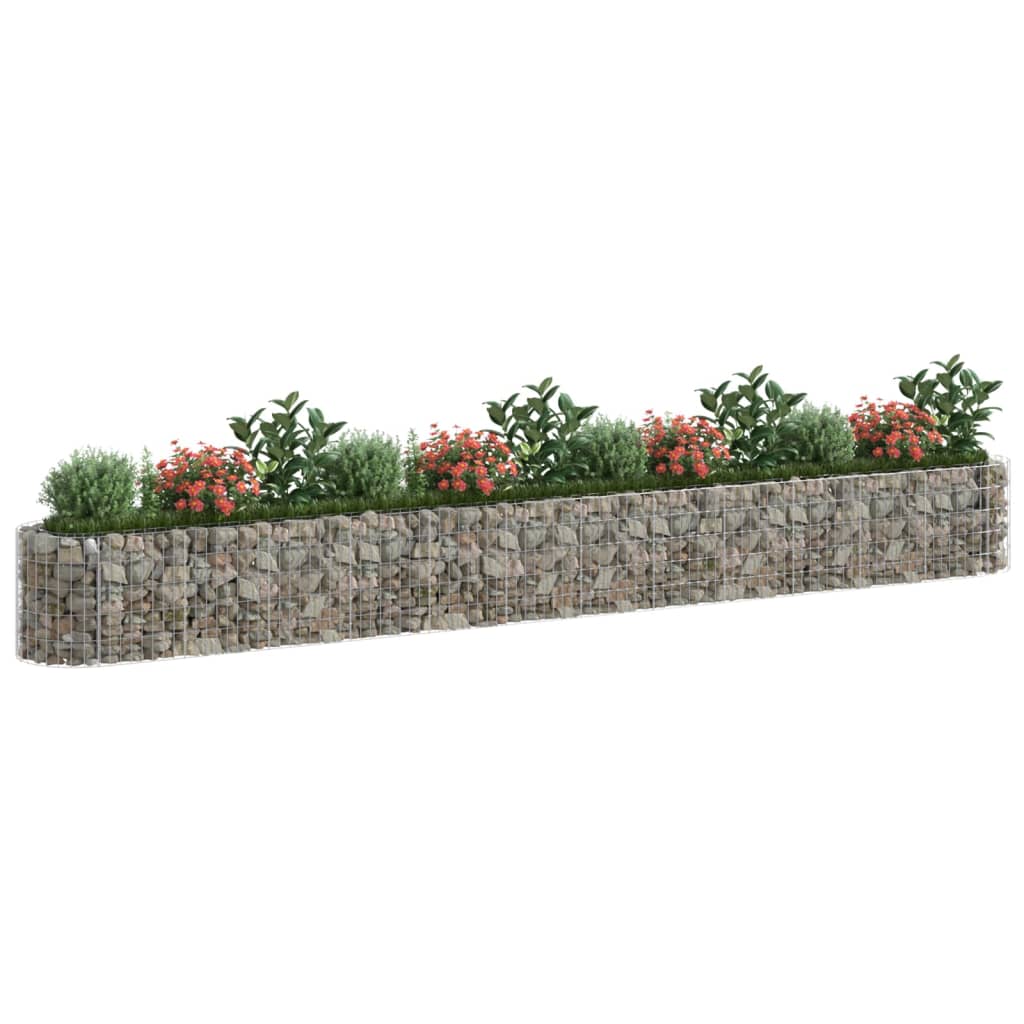 vidaXL Gabion Raised Bed Galvanised Iron 120x50x50 cm - Raised Beds from vidaXL