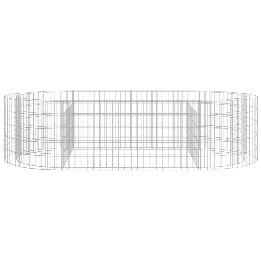 vidaXL Gabion Raised Bed Galvanised Iron 120x50x50 cm - Raised Beds from vidaXL