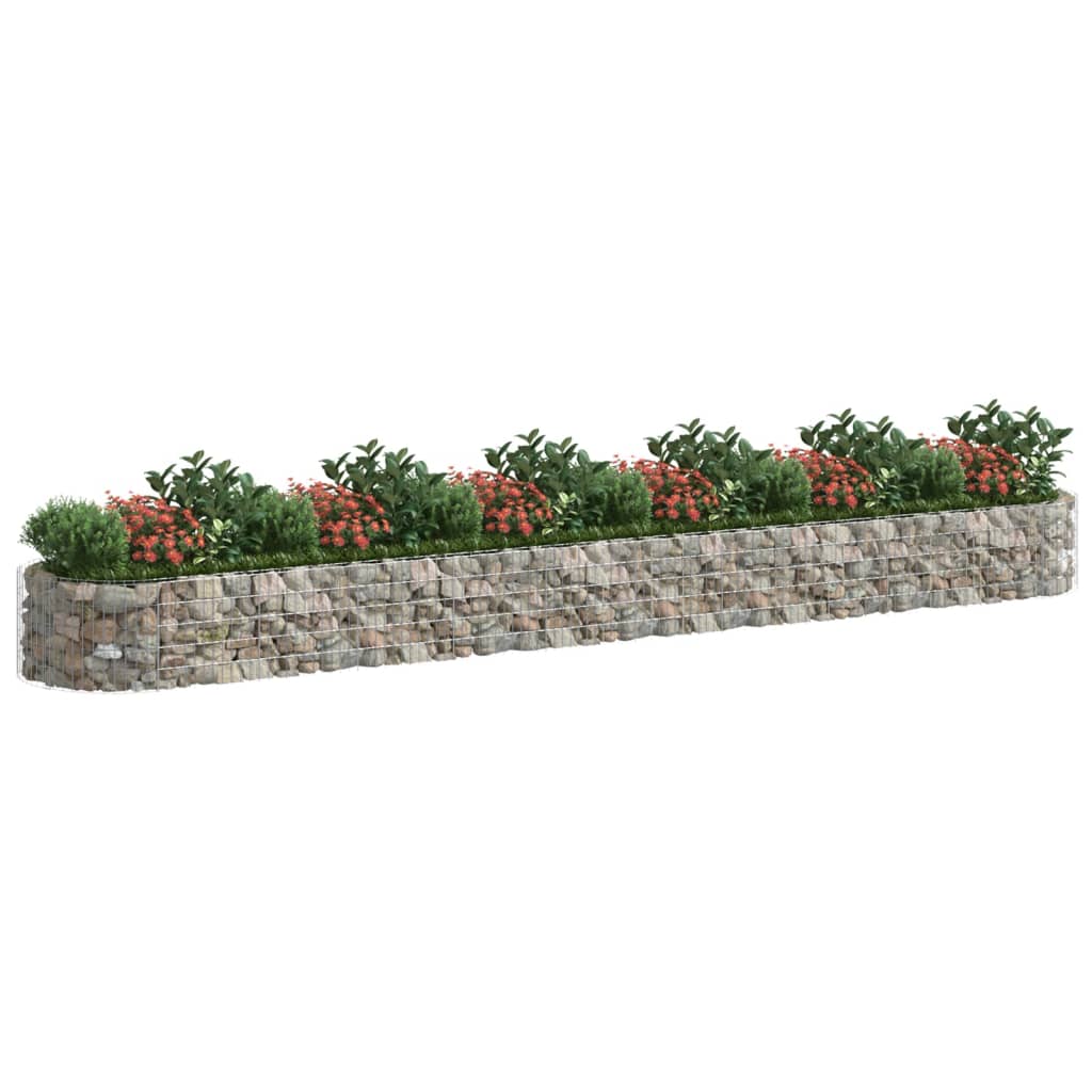 vidaXL Gabion Raised Bed Galvanised Iron 120x50x50 cm - Raised Beds from vidaXL