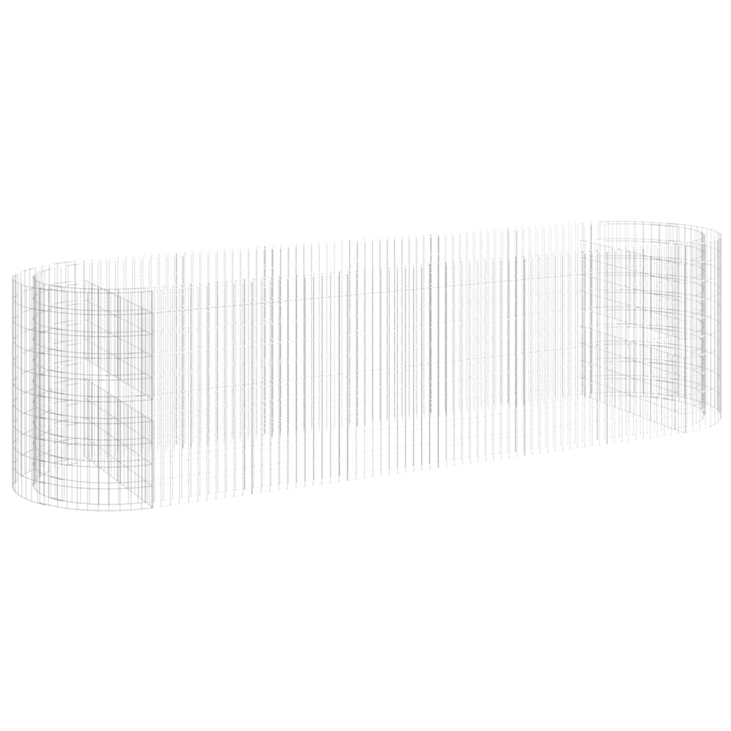 vidaXL Gabion Raised Bed Galvanised Iron 120x50x50 cm - Raised Beds from vidaXL