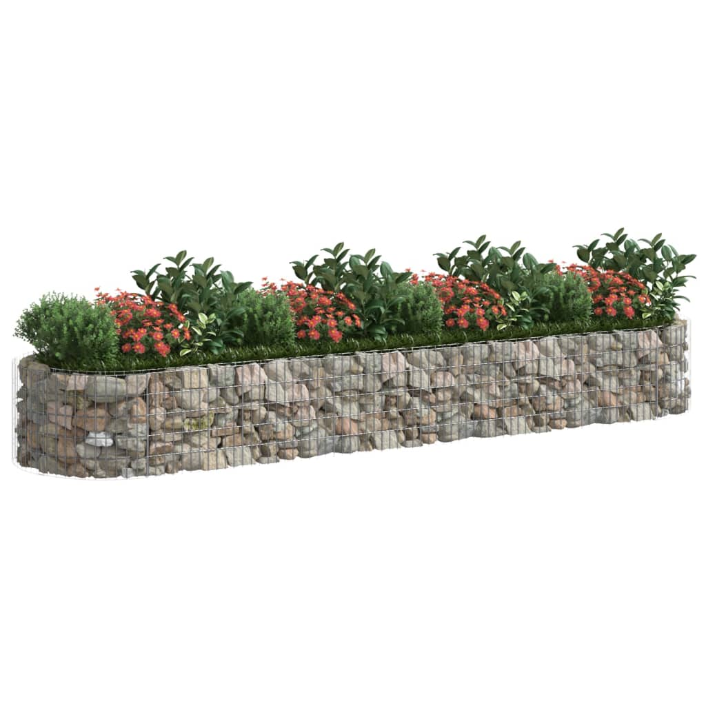 vidaXL Gabion Raised Bed Galvanised Iron 120x50x50 cm - Raised Beds from vidaXL