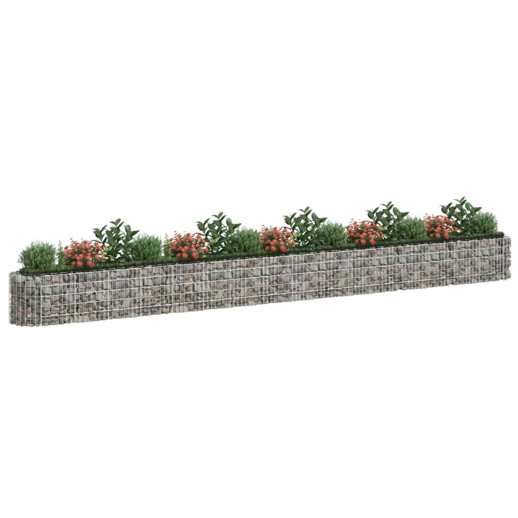vidaXL Gabion Raised Bed Galvanised Iron 120x50x50 cm - Raised Beds from vidaXL