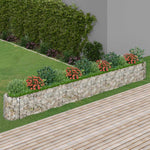 vidaXL vidaXL Gabion Raised Bed Galvanised Iron 120x50x50 cm - Raised Beds