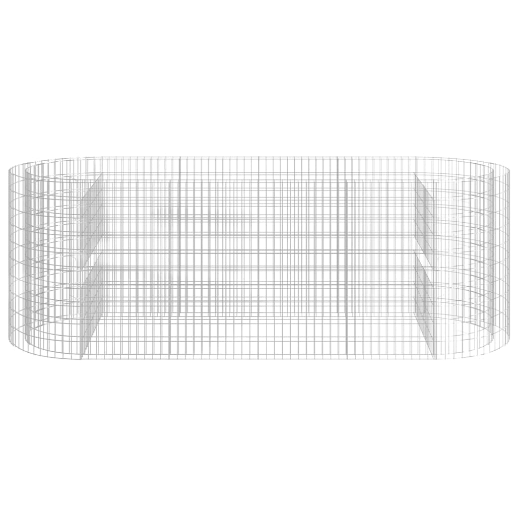 vidaXL Gabion Raised Bed Galvanised Iron 120x50x50 cm - Raised Beds from vidaXL