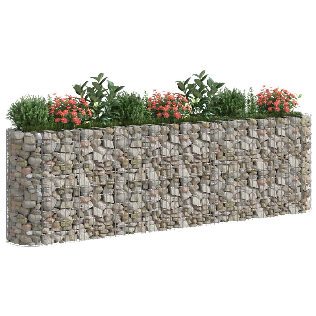 vidaXL Gabion Raised Bed Galvanised Iron 120x50x50 cm - Raised Beds from vidaXL