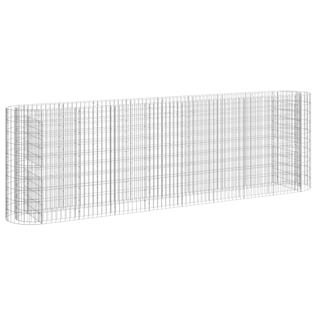 vidaXL Gabion Raised Bed Galvanised Iron 120x50x50 cm - Raised Beds from vidaXL