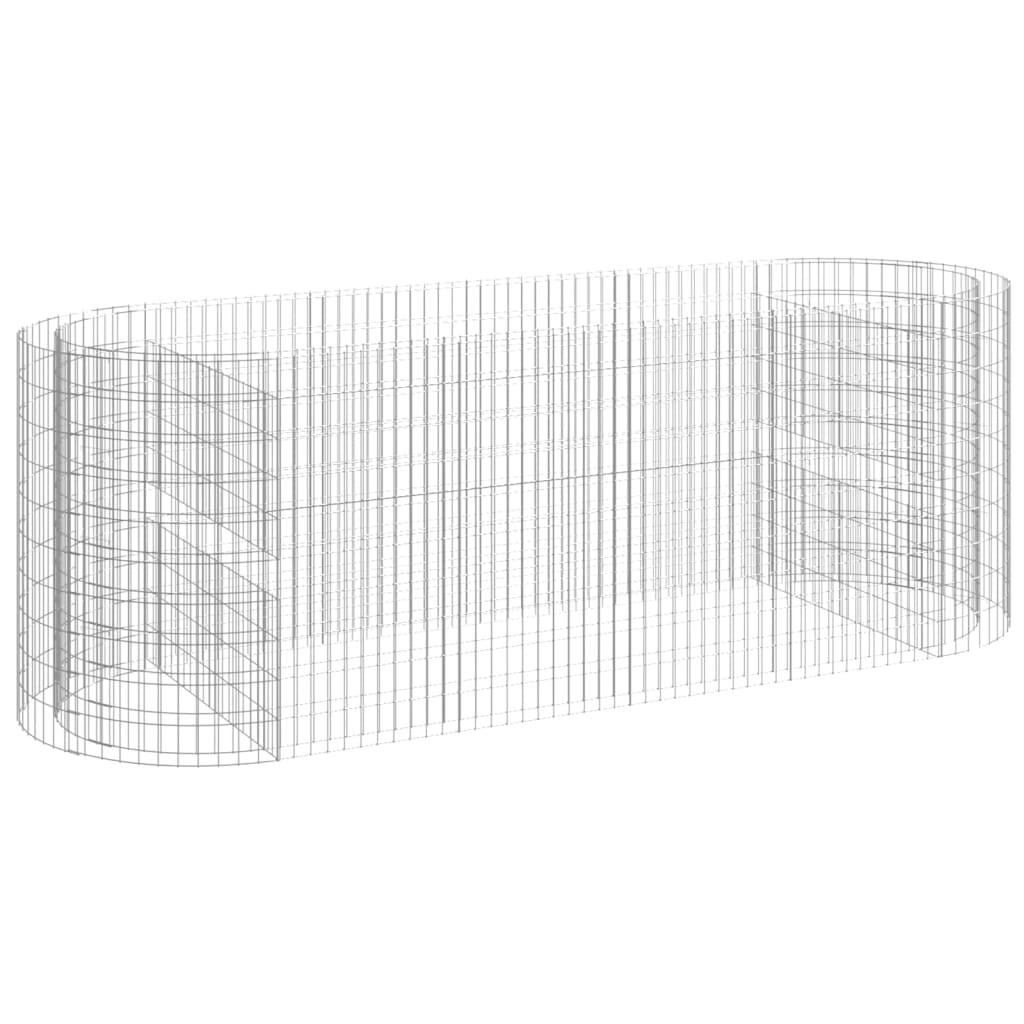 vidaXL Gabion Raised Bed Galvanised Iron 120x50x50 cm - Raised Beds from vidaXL
