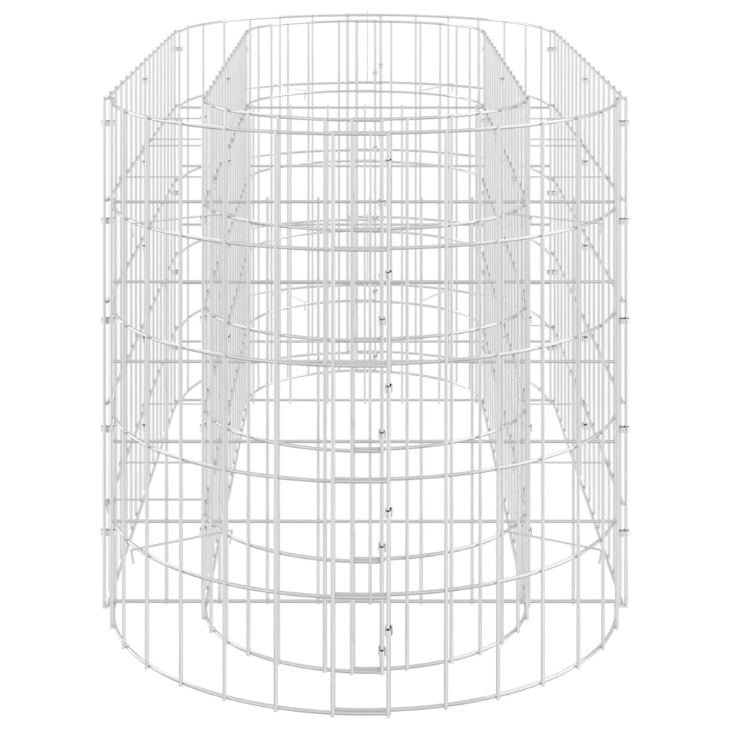 vidaXL Gabion Raised Bed Galvanised Iron 120x50x50 cm - Raised Beds from vidaXL