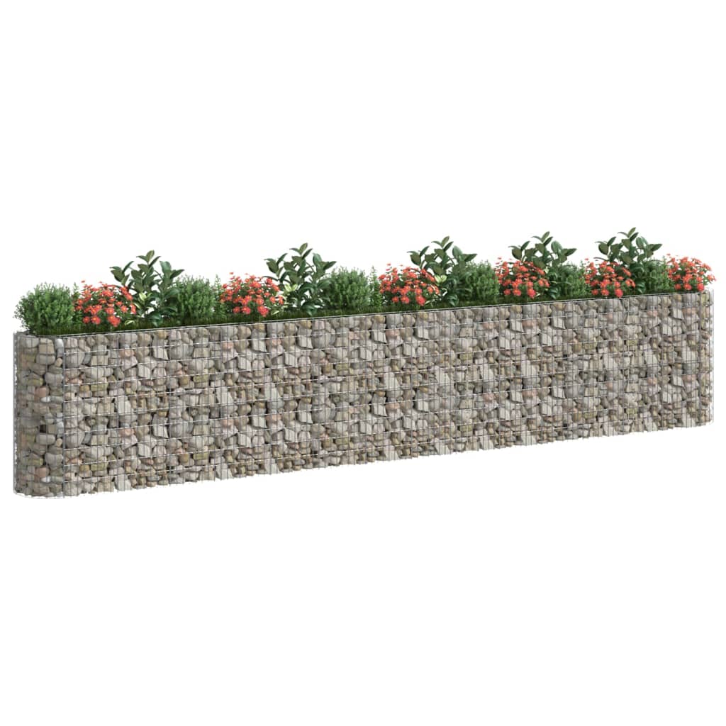vidaXL Gabion Raised Bed Galvanised Iron 120x50x50 cm - Raised Beds from vidaXL