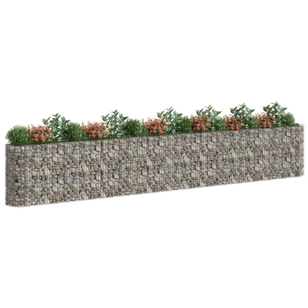 vidaXL Gabion Raised Bed Galvanised Iron 120x50x50 cm - Raised Beds from vidaXL