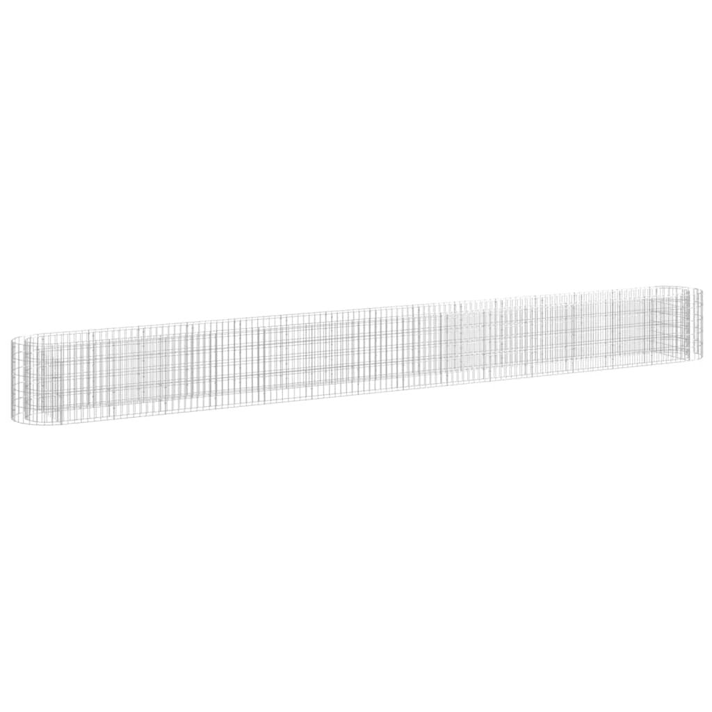 vidaXL Gabion Raised Bed Galvanised Iron 120x50x50 cm by vidaXL