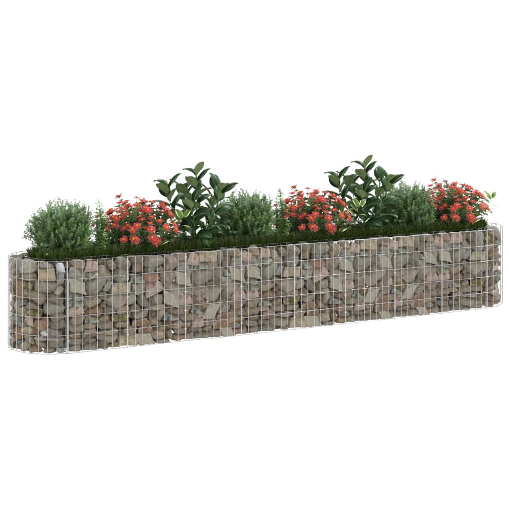 vidaXL Gabion Raised Bed Galvanised Iron 120x50x50 cm - Raised Beds from vidaXL