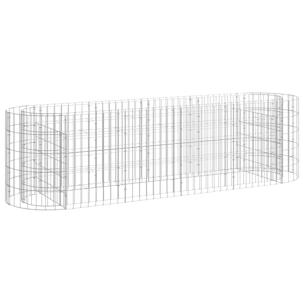 vidaXL Gabion Raised Bed Galvanised Iron 120x50x50 cm - Raised Beds from vidaXL