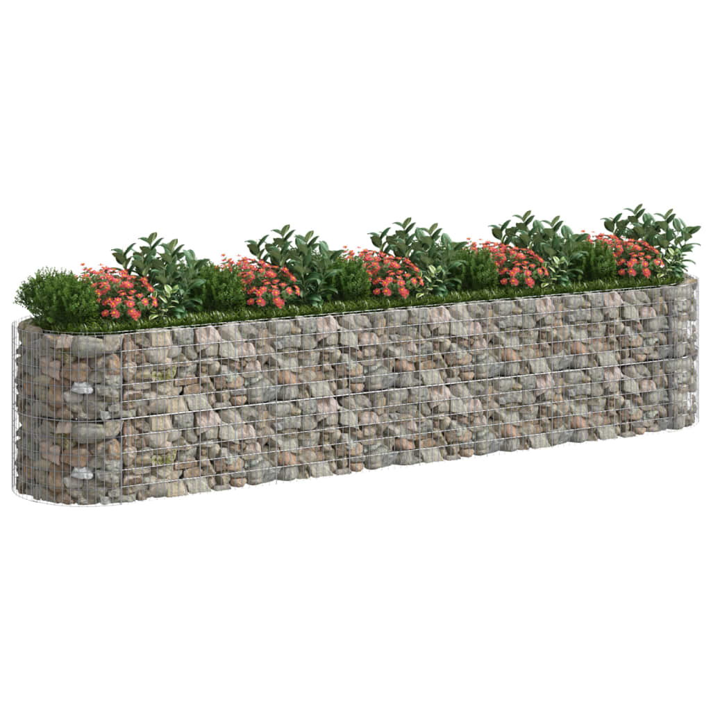 vidaXL Gabion Raised Bed Galvanised Iron 120x50x50 cm - Raised Beds from vidaXL