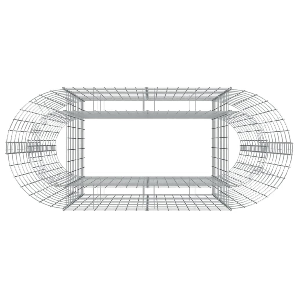 vidaXL vidaXL Gabion Raised Bed Galvanised Iron 120x50x50 cm - Raised Beds