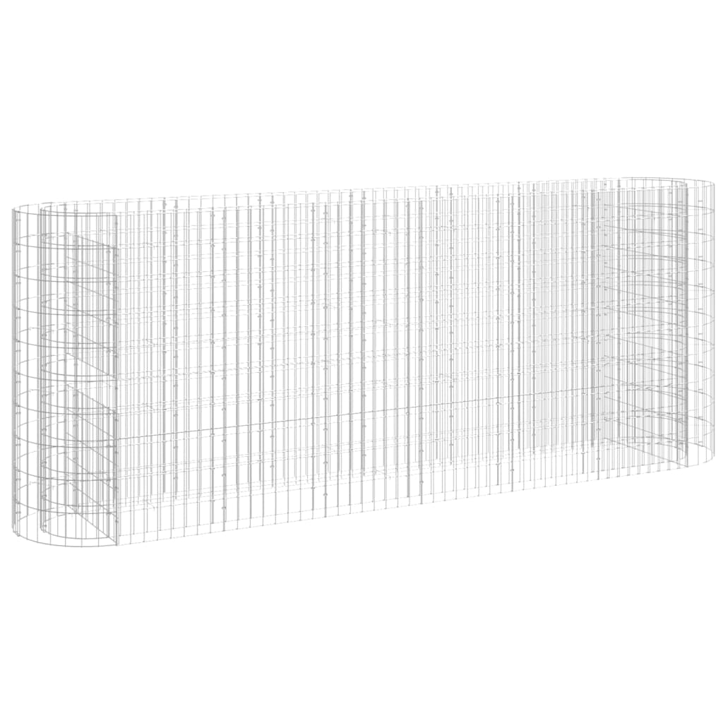 vidaXL Gabion Raised Bed Galvanised Iron 120x50x50 cm - Raised Beds from vidaXL
