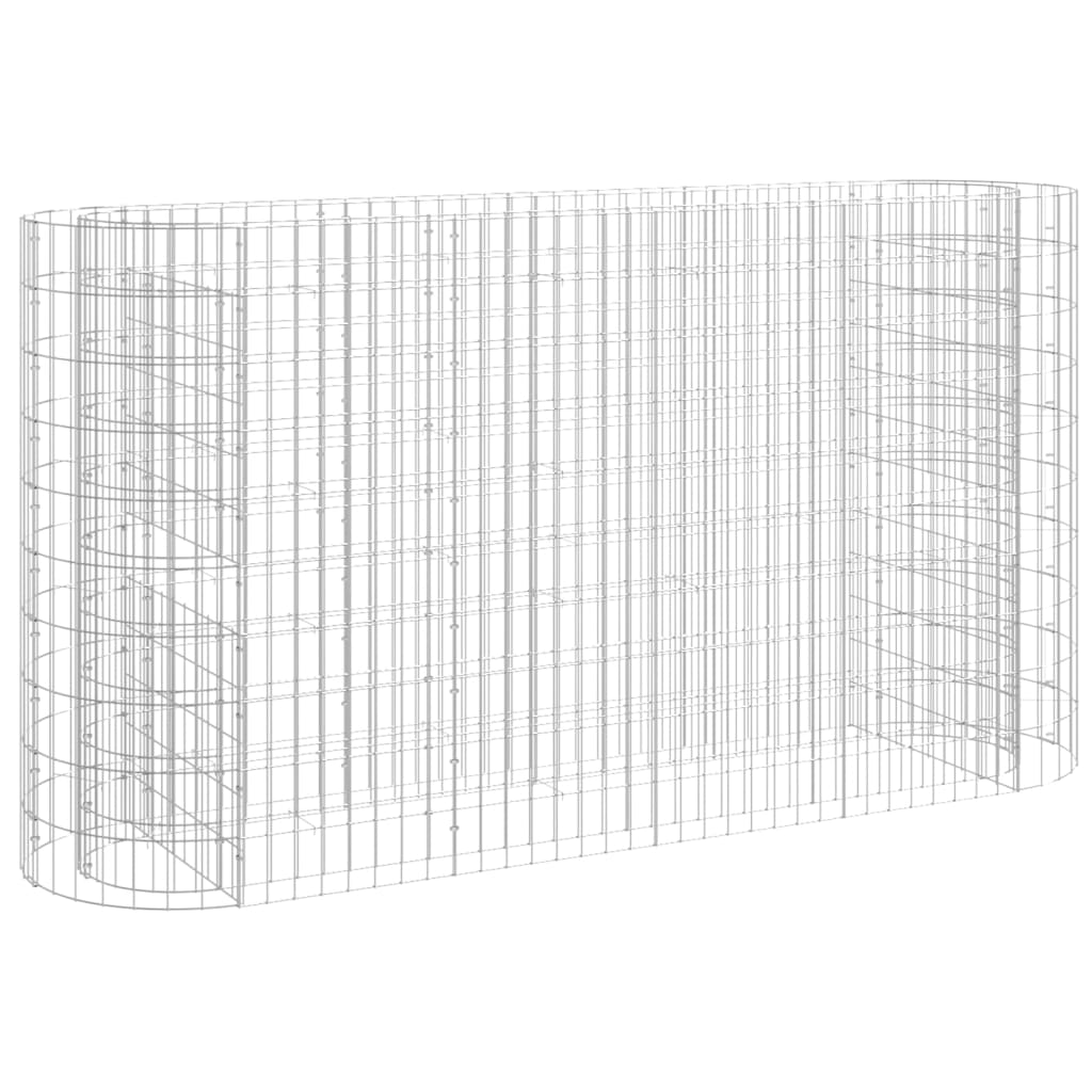 vidaXL Gabion Raised Bed Galvanised Iron 120x50x50 cm - Raised Beds from vidaXL
