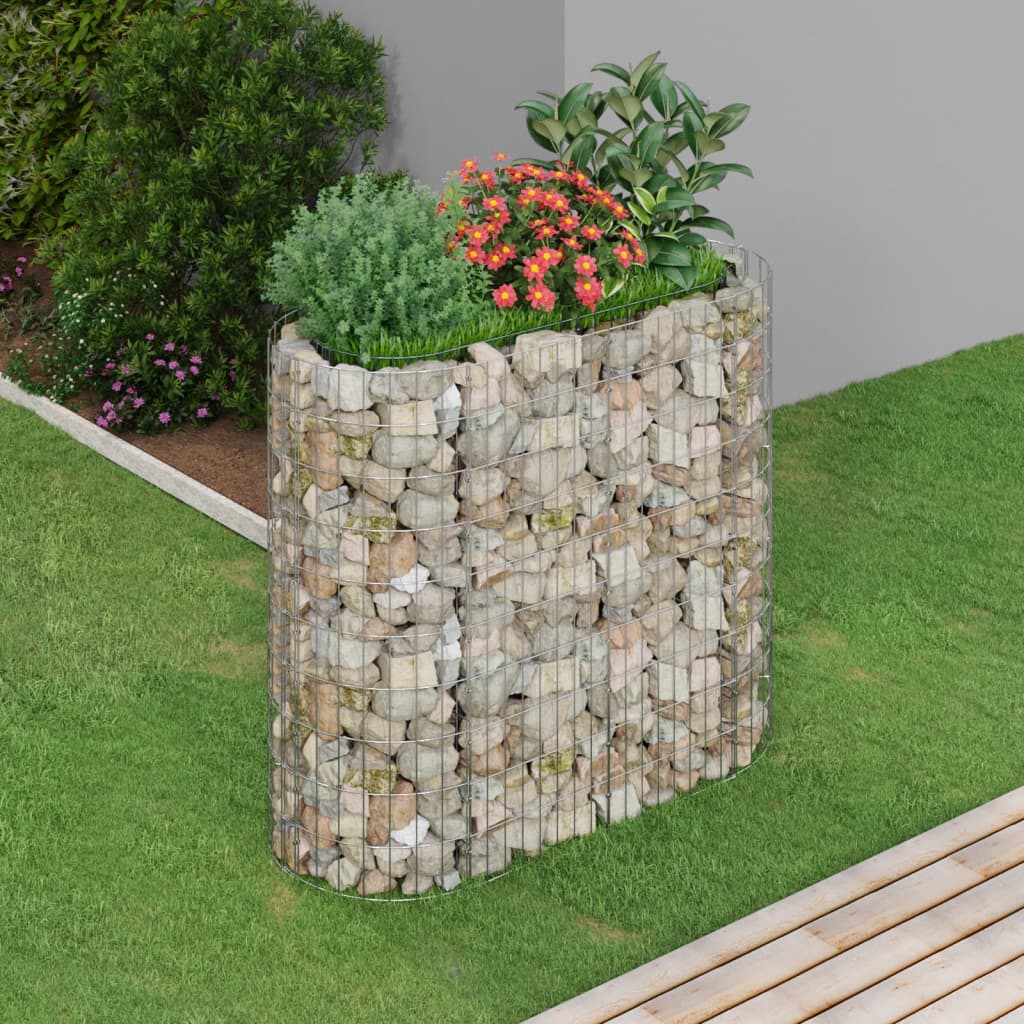 vidaXL Gabion Raised Bed Galvanised Iron 120x50x50 cm - Raised Beds from vidaXL