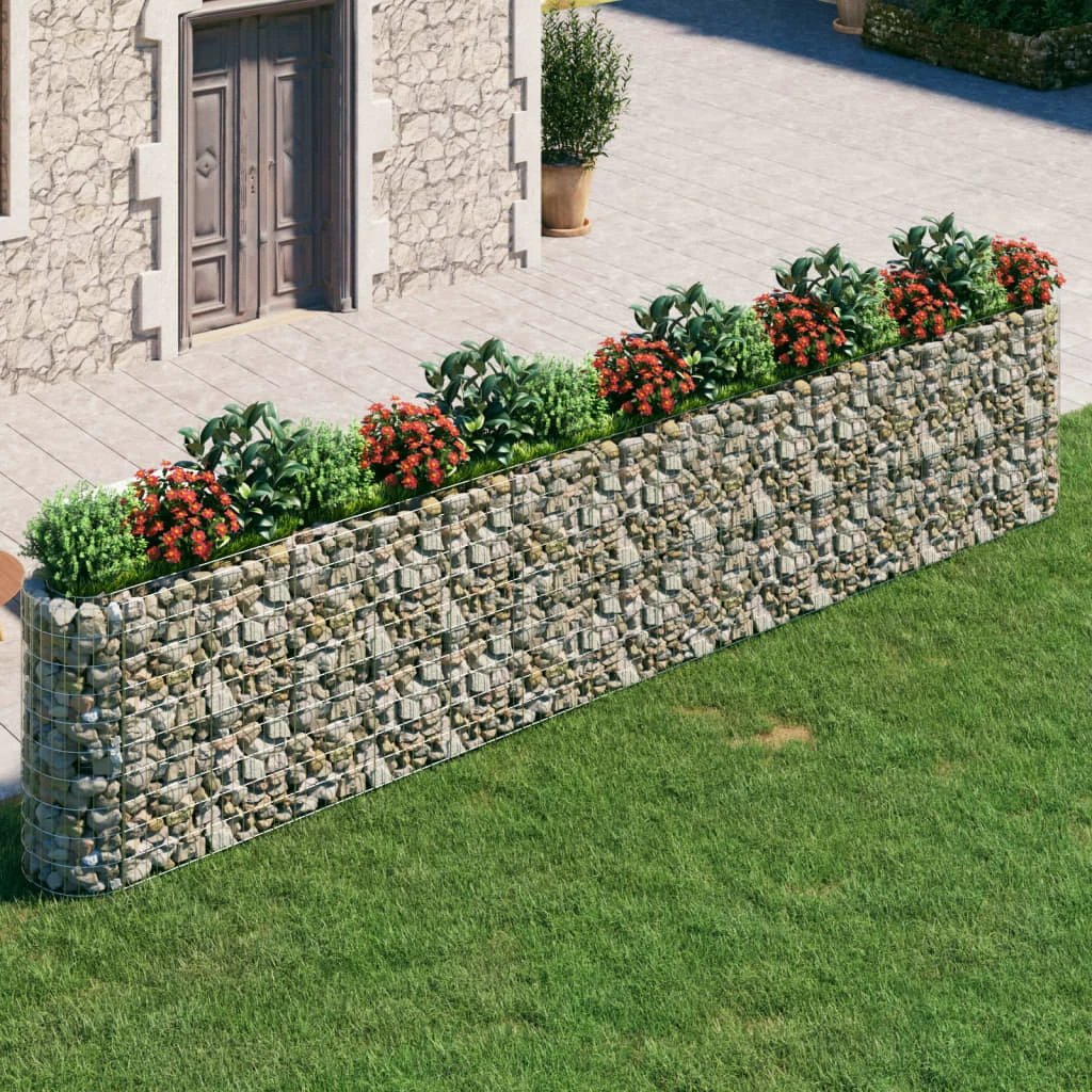 vidaXL Gabion Raised Bed Galvanised Iron 120x50x50 cm by vidaXL
