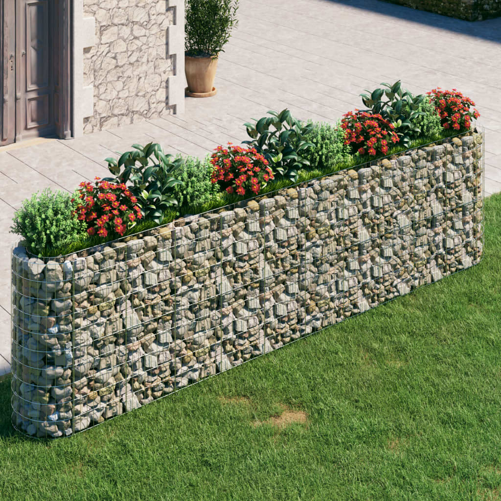 vidaXL Gabion Raised Bed Galvanised Iron 120x50x50 cm - Raised Beds from vidaXL