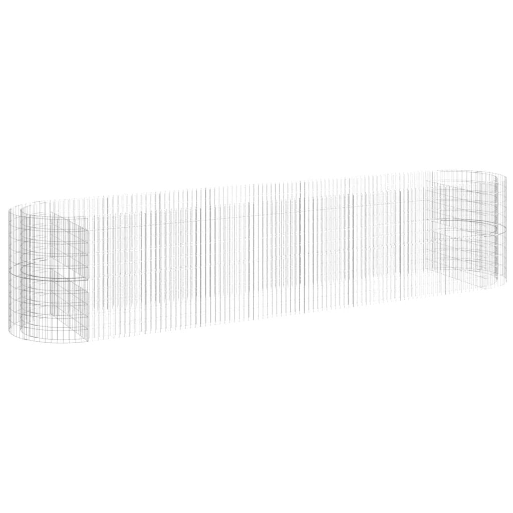 vidaXL Gabion Raised Bed Galvanised Iron 120x50x50 cm by vidaXL