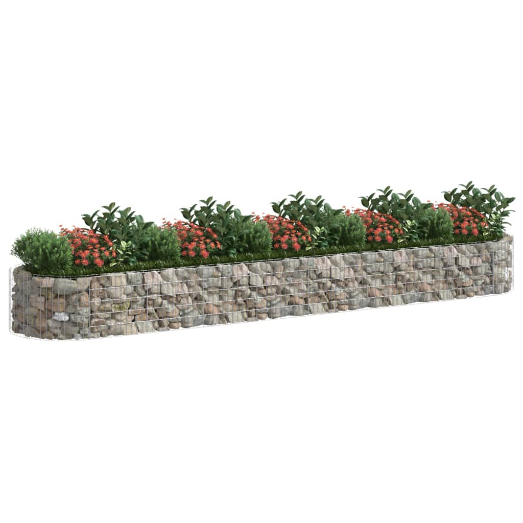 vidaXL Gabion Raised Bed Galvanised Iron 120x50x50 cm - Raised Beds from vidaXL