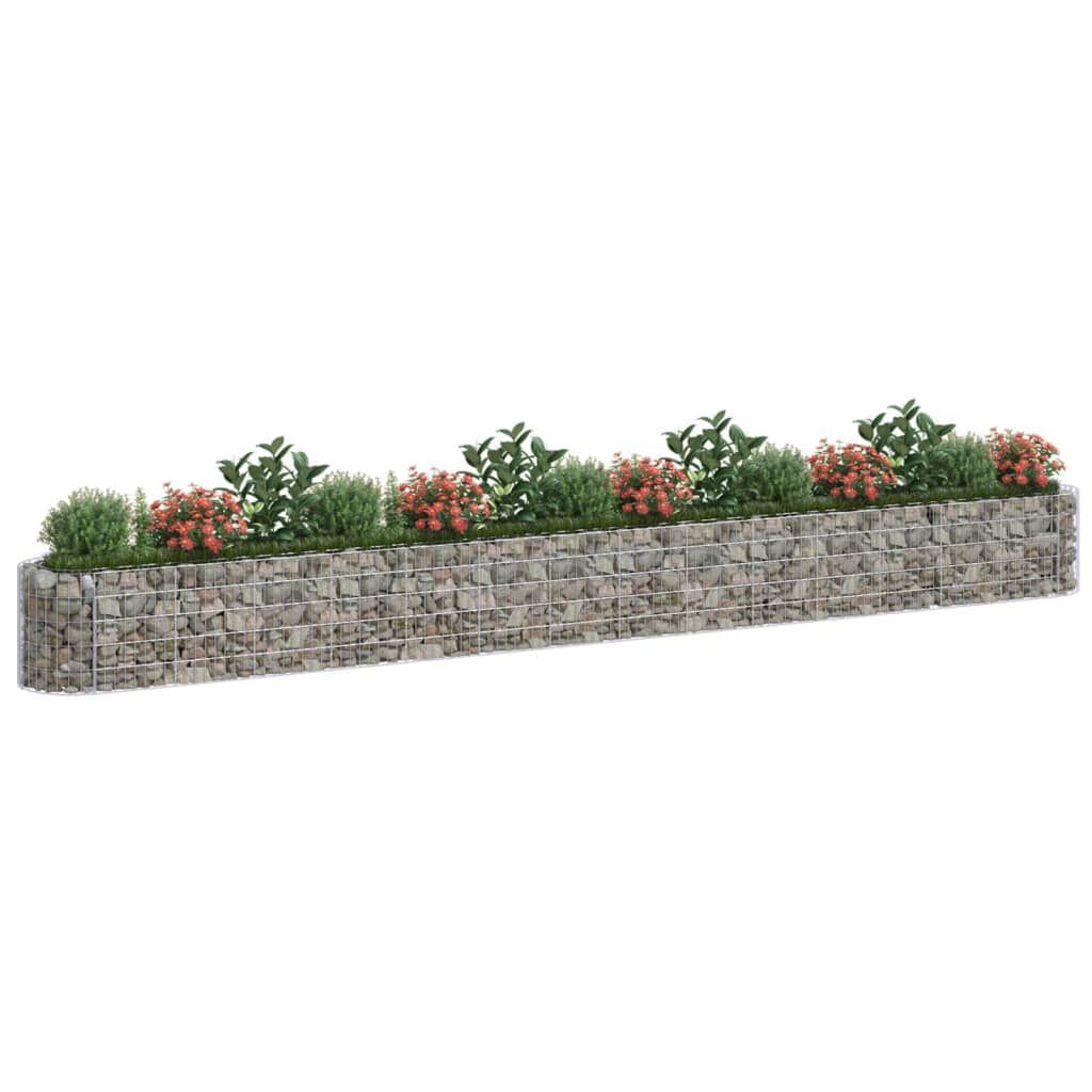 vidaXL Gabion Raised Bed Galvanised Iron 120x50x50 cm - Raised Beds from vidaXL