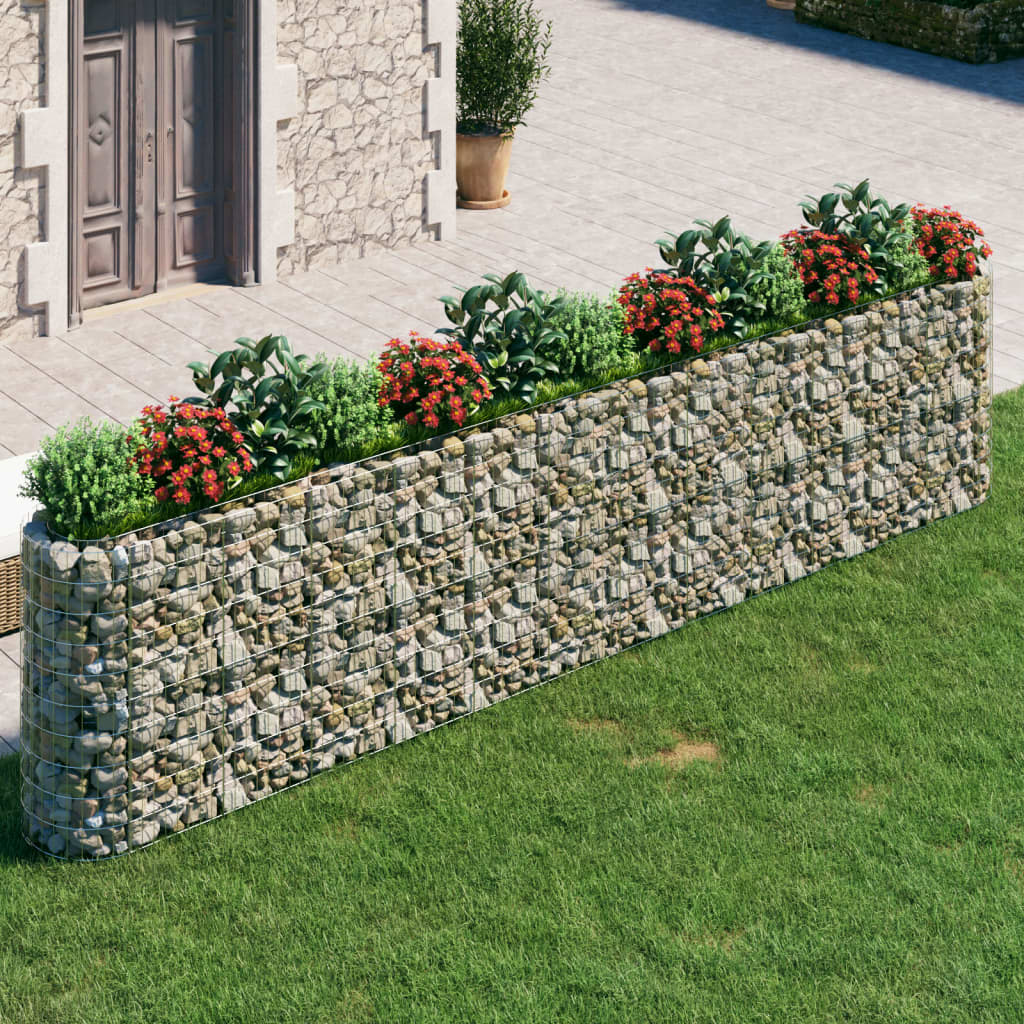 vidaXL Gabion Raised Bed Galvanised Iron 120x50x50 cm - Raised Beds from vidaXL