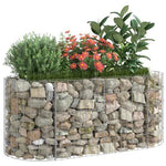 vidaXL vidaXL Gabion Raised Bed Galvanised Iron 120x50x50 cm - Raised Beds