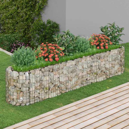vidaXL vidaXL Gabion Raised Bed Galvanised Iron 120x50x50 cm - Raised Beds