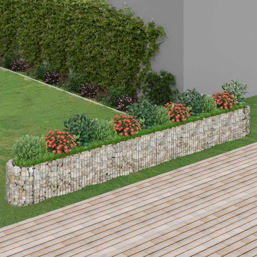 vidaXL Gabion Raised Bed Galvanised Iron 120x50x50 cm - Raised Beds from vidaXL
