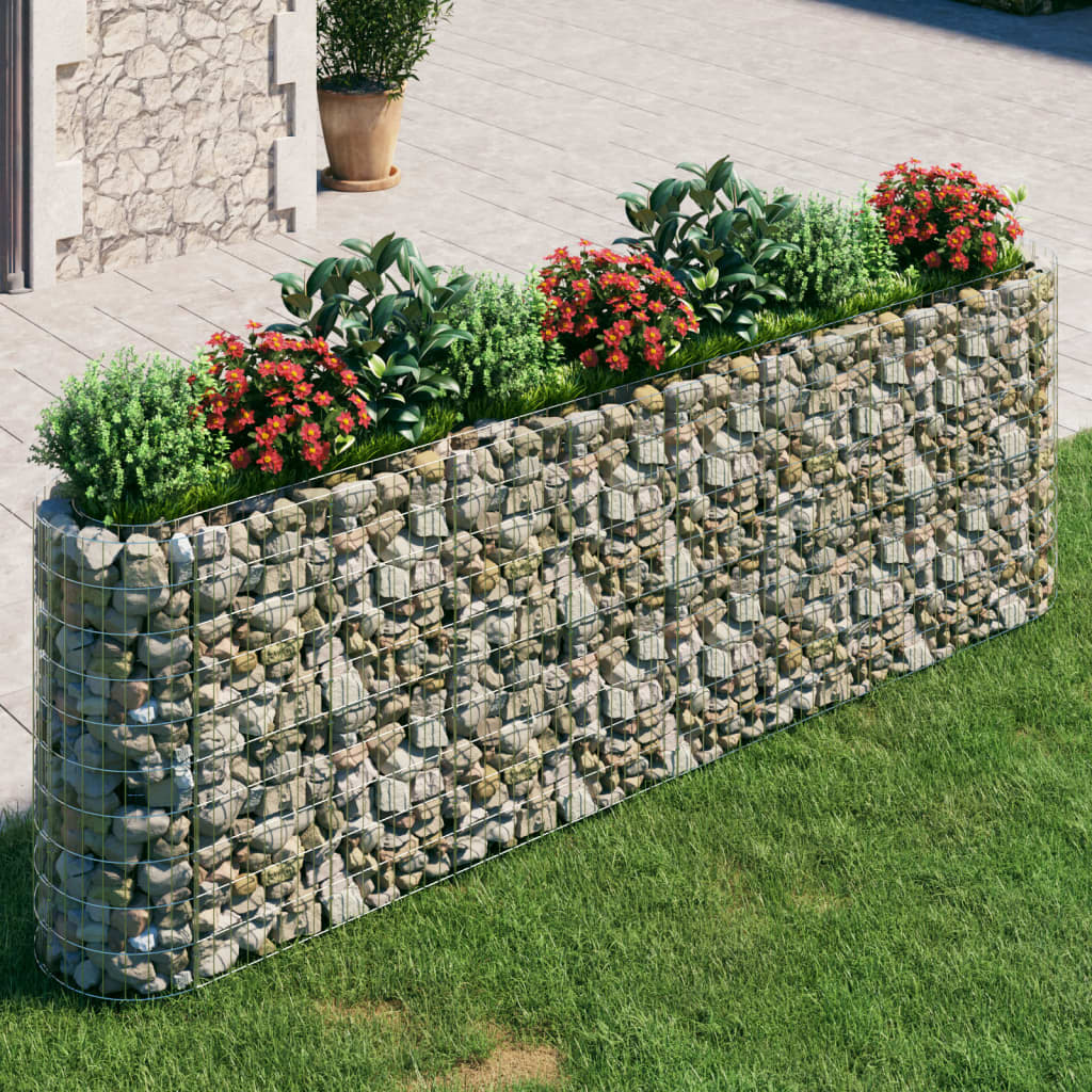 vidaXL Gabion Raised Bed Galvanised Iron 120x50x50 cm - Raised Beds from vidaXL