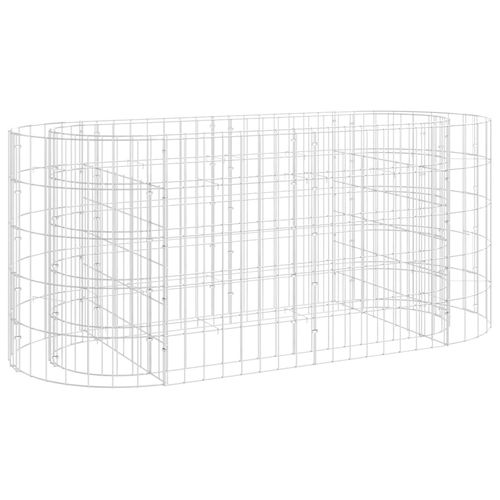 vidaXL Gabion Raised Bed Galvanised Iron 120x50x50 cm - Raised Beds from vidaXL