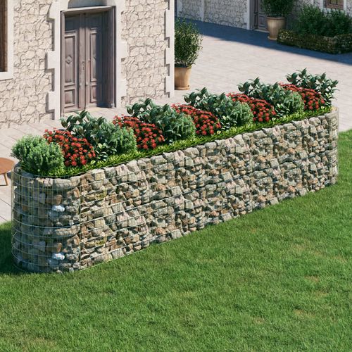 vidaXL Gabion Raised Bed Galvanised Iron 120x50x50 cm - Raised Beds from vidaXL