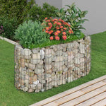 vidaXL vidaXL Gabion Raised Bed Galvanised Iron 120x50x50 cm - Raised Beds