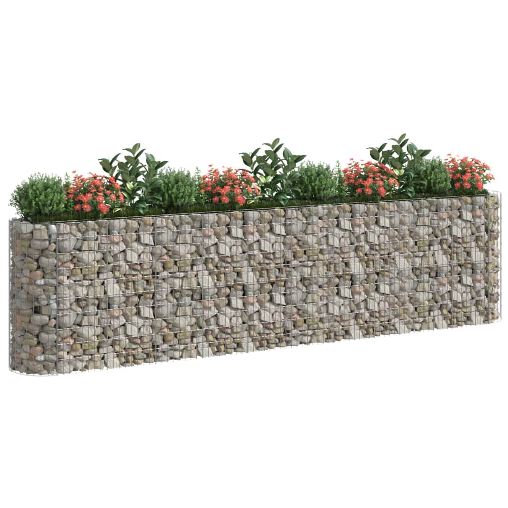 vidaXL Gabion Raised Bed Galvanised Iron 120x50x50 cm - Raised Beds from vidaXL