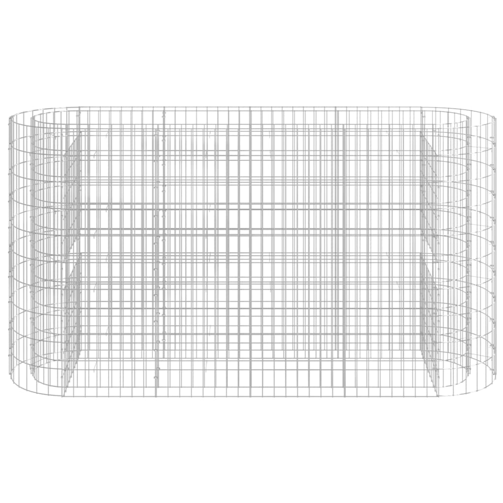 vidaXL Gabion Raised Bed Galvanised Iron 120x50x50 cm - Raised Beds from vidaXL