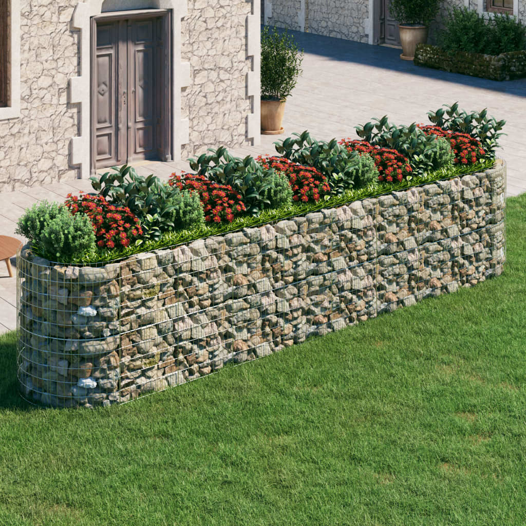 vidaXL Gabion Raised Bed Galvanised Iron 120x50x50 cm - Raised Beds from vidaXL