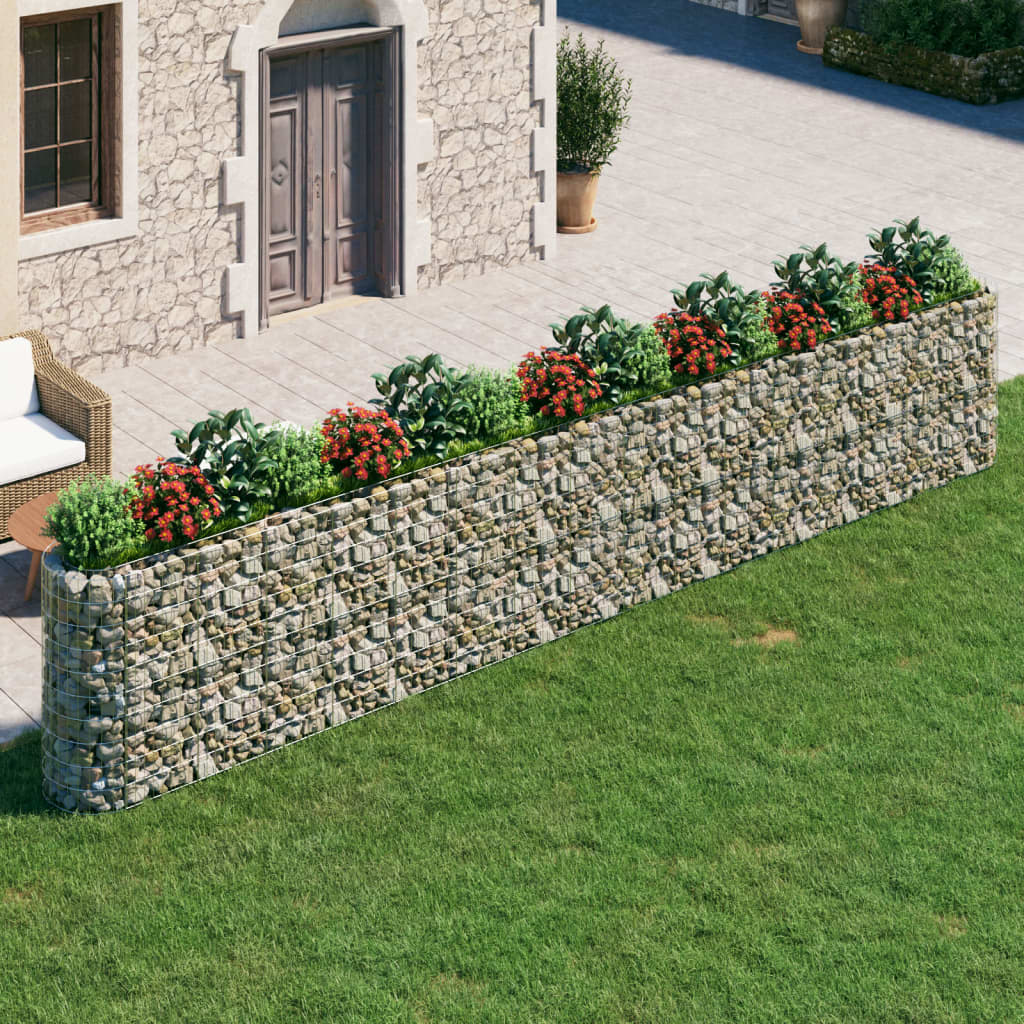 vidaXL Gabion Raised Bed Galvanised Iron 120x50x50 cm - Raised Beds from vidaXL