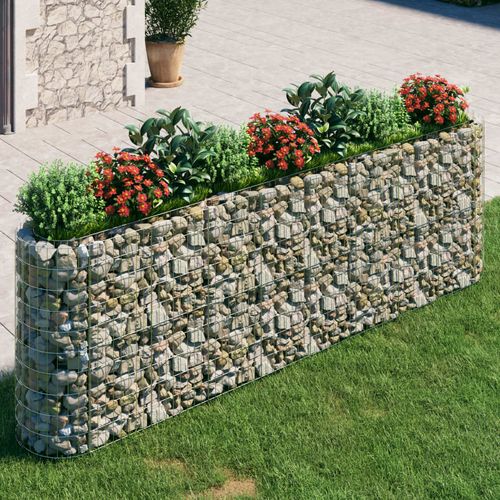 vidaXL Gabion Raised Bed Galvanised Iron 120x50x50 cm - Raised Beds from vidaXL