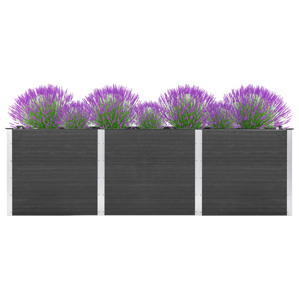 vidaXL Garden Raised Bed 200x50x54 cm WPC Grey - Raised Beds from vidaXL