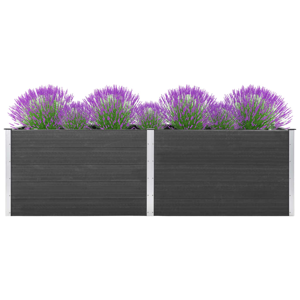 vidaXL Garden Raised Bed 200x50x54 cm WPC Grey - Raised Beds from vidaXL