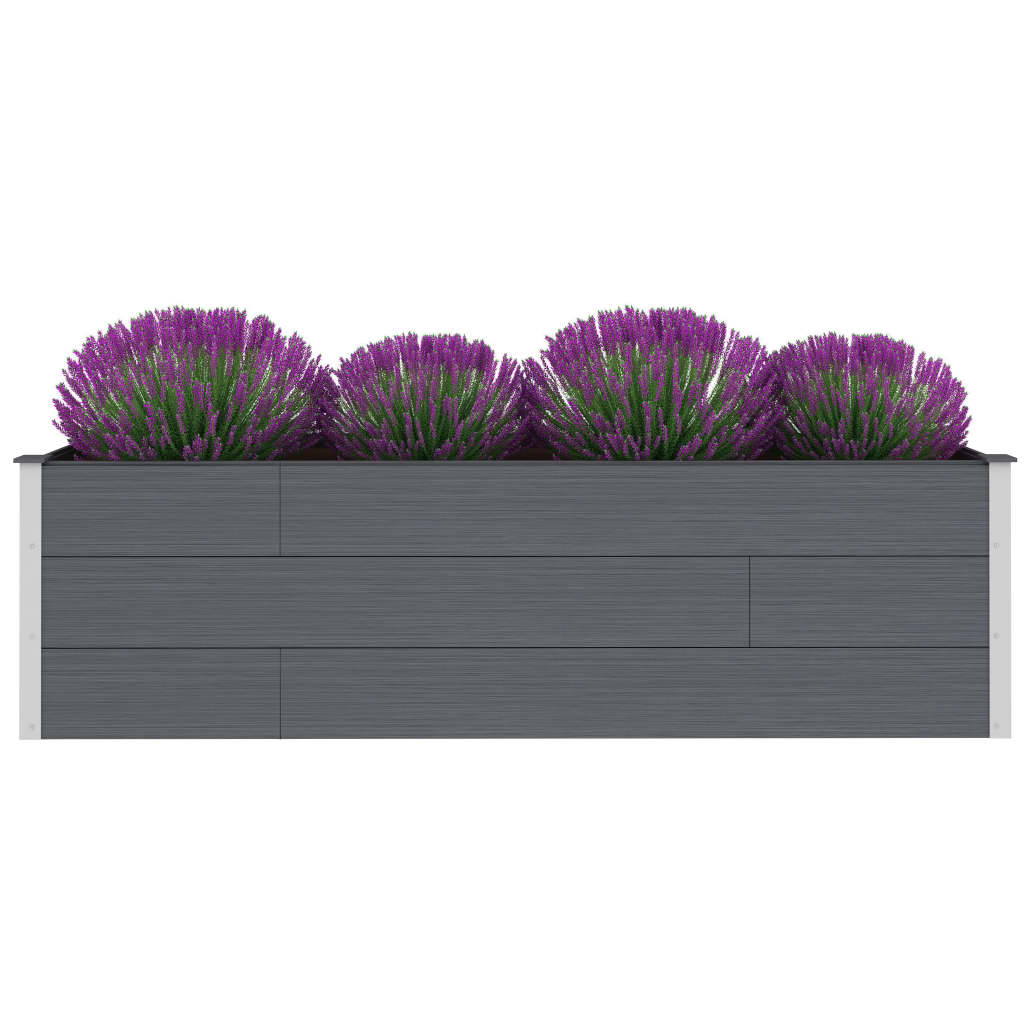 vidaXL Garden Raised Bed 250x50x54 cm WPC Grey - Raised Beds from vidaXL