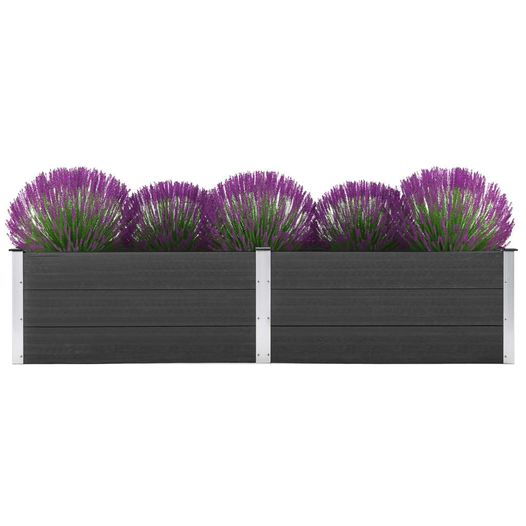 vidaXL Garden Raised Bed 250x50x54 cm WPC Grey - Raised Beds from vidaXL
