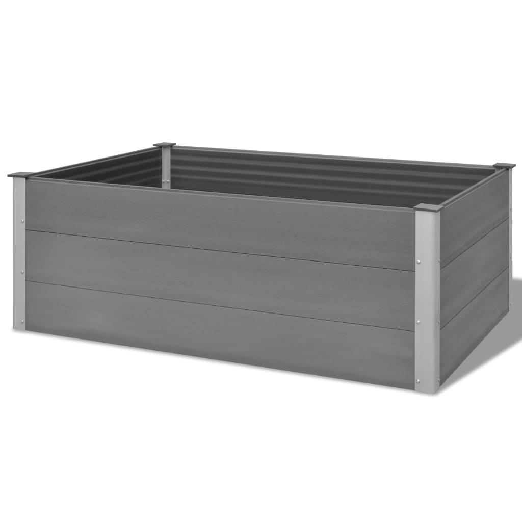vidaXL Garden Raised Bed 250x50x54 cm WPC Grey - Raised Beds from vidaXL