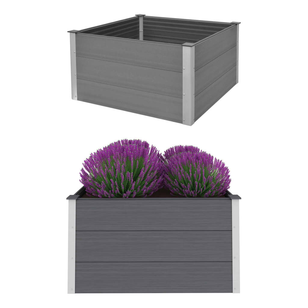 vidaXL Garden Raised Bed 250x50x54 cm WPC Grey - Raised Beds from vidaXL