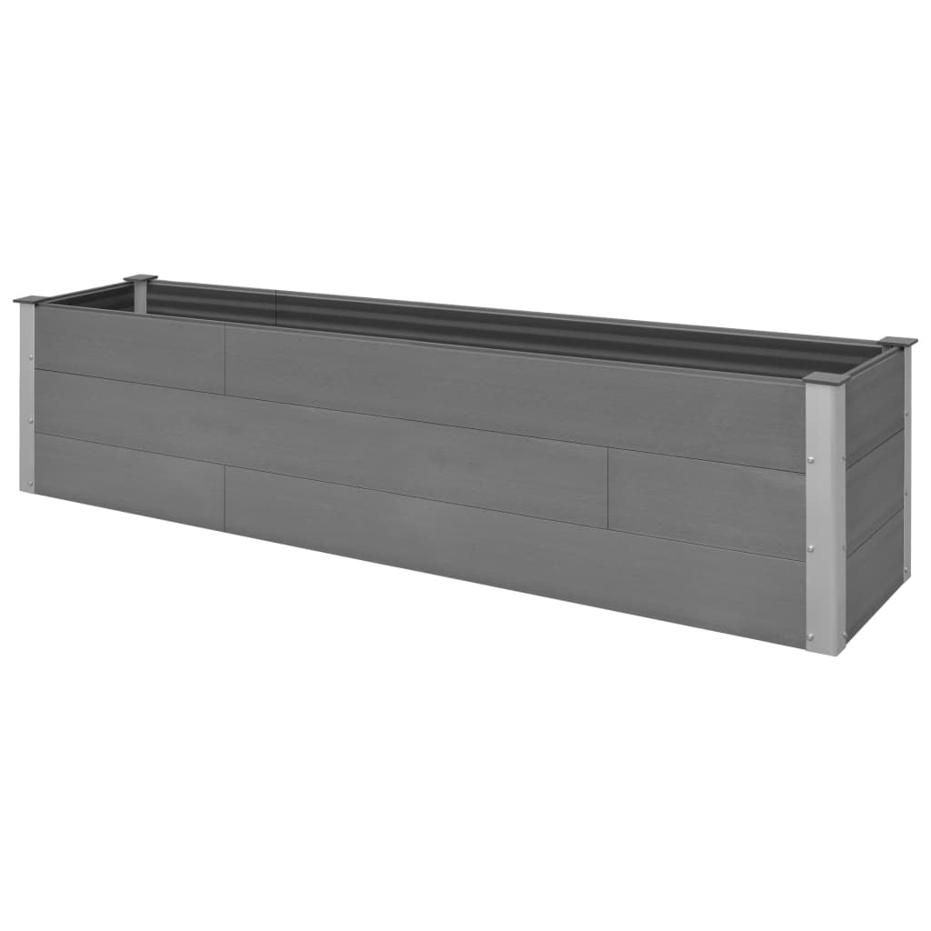 vidaXL Garden Raised Bed 250x50x54 cm WPC Grey - Raised Beds from vidaXL