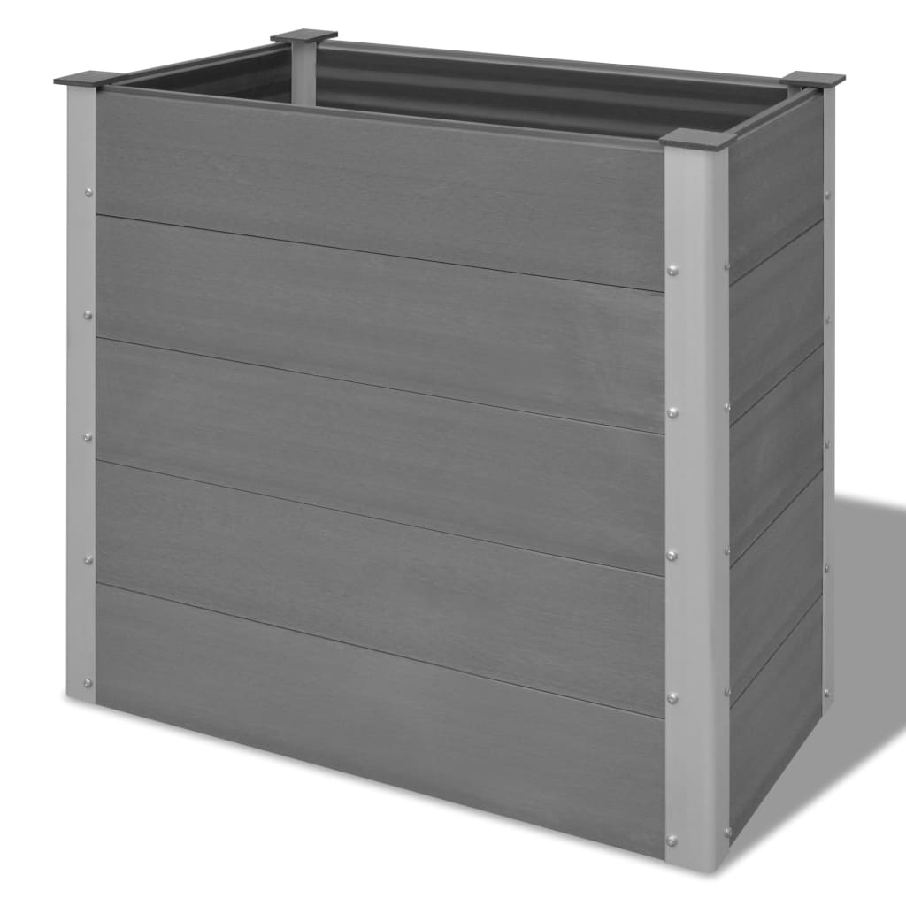 vidaXL Garden Raised Bed 250x50x54 cm WPC Grey - Raised Beds from vidaXL