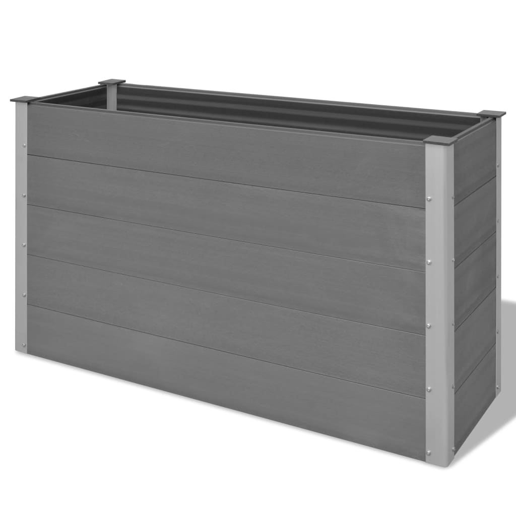 vidaXL Garden Raised Bed 250x50x54 cm WPC Grey - Raised Beds from vidaXL