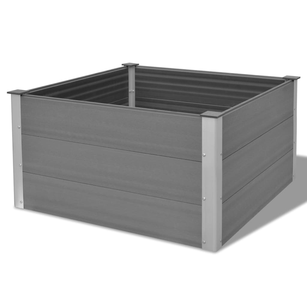vidaXL Garden Raised Bed 250x50x54 cm WPC Grey - Raised Beds from vidaXL